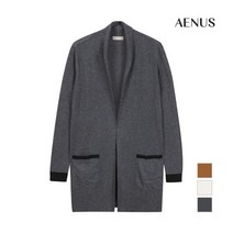 [니] [AENUS] 여성 배색 숄에리 트 가디건_AW19FGD101