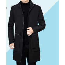 중년 남성 긴 코튼 패딩 코트 겨울 두꺼운 코트 겨울 의류 면화 패딩 코트 면화 패딩 자켓 분리형 모자
