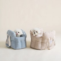 울리 코튼 체크 구름 강아지 이동 가방 L 2colors / 사계절 워싱, 단품
