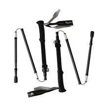 캠프플라이 5단 접이식 카본 등산스틱 1세트(2개)/초경량(205g) 폴딩 스틱/무광택 카본/간편수납(36Cm)