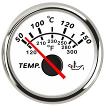 52mm 자동차 차량용 수온 게이지 온도 표시기 디지털 미터 + 센서 트럭 해양 보트용, 08 Oil temp-WS