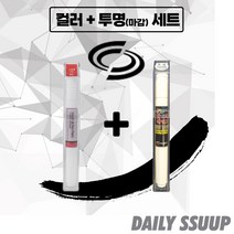 르노 전차종 붓펜 카페인트 차량용 순정 컬러 + 마감투명 커버펜 세트, SM7 (2004.12~09.07), BPE(2p) + 투명 붓펜(DailySSuup)