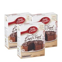 베티크로커 데블스 푸드 케이크 케이크 믹스 540g Betty Crocker Devils Food Cake Cake Mix, 3팩