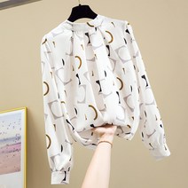 봄 가을 겨울 여성 셔링 블라우스 반하이넥 럭셔리 직장인 오피스룩