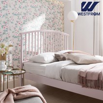 웨스트프롬 슈크림 핀란드 원목 침대 SS/Q 5colors, 프레임+텐더 리버(하이필로우), 라이트핑크