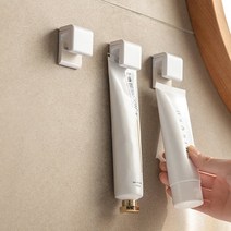 스퀘어상점 치약걸이 치약꽂이 치약짜개 욕실 용품 화이트 1+1, 1개입