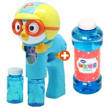 토이세븐 뽀로로빅버블건 버블액500ml 자동버블건 비눗방울놀이, 뽀로로빅버블건 버블액500
