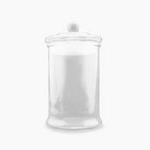 캔들씨 원형 기둥 글래스자 유리용기10oz (340ml) 곡물 사탕 캔들 공효진캔들, 1개