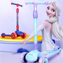 엘사 겨울 얼음 공주 미키 스파이더맨 킨즈 윈드 유아 킥보드 어린이 아기 씽씽카 세발 씽씽이, M