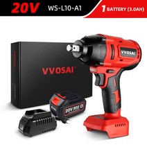 VVOSI-MT 시리즈 20V 최대 브러시리스 렌치 600N.m 하이 토크 전기 임팩트 무선 핸드 드릴 자동차 타이어, WS-L10-A1