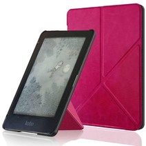 AFesar Kobo Clara HD eReader (2018 출시 모델 N249)용 슬림 케이스 - 프리미엄 가죽 종이 접기 스탠드 보호 커버 자동 웨이크/슬립 Kobo Cla, Pink