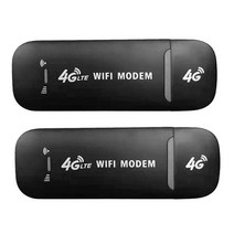 lte 라우터 와이파이 공유기 무선 동글 모뎀 스틱 모바일 광대역 카드 홈 오피스 무선, 2pcs 블랙