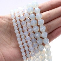 천연석 DIY 매력 팔찌 목걸이 액세서리 6/8/10mm, 10mm(around 35pcs), opal
