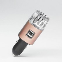 이오나이저 음이온 공기 청정기 이온화 장치 오존 발생기 차량 구동 PM25 악취 제거기 전화 충전 자동차 액세서리, 2.Copper