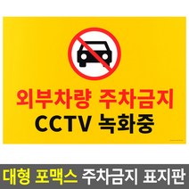 대형 포맥스 주차금지 표지판 외부차량 정차금지 견인