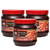 이가네떡볶이 만능양념장 1+1+1 (오리지널 1.5kg x 3개), 단품