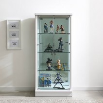 모던 4단 원목 피규어 레고 진열장식장(60cm 3컬러) 북유럽풍 상장 클래식, 화이트