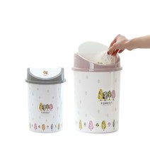 포레스트 예쁜 휴지통 사무실 화장실 미니 중형 대형쓰레기통, 5호(색상랜덤)