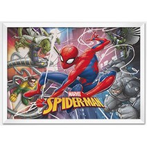 퍼즐라이프 마블 스파이더맨 500피스 직소퍼즐액자 PL540M, 퍼즐+슬림우드화이트액자