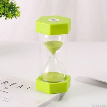 MINGMING 육각 디자인 이중 보호 모래시계 타이머 1분/2분/3분 2P, 2분-2P, 푸르스름하다