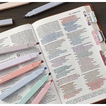 Mr. Pen - 미적 귀여운 파스텔 형광펜 세트 8개 끌 팁 정품보장, 16 Pack, Morandi Colors