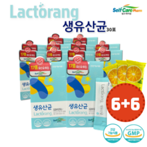 [셀프케어팜] 락토랑 생유산균 30포 6+6 +비타민10포 3P, 1개, 기본
