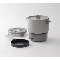 코베아 올인원 멀티쿠커 캠핑 차박 3 IN 1 조리기구(냄비+프라이팬+스팀랙)