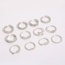 토우링 발가락 반지 여성용 조정 가능한 발가락 반지 여름 해변 발 주얼리 매력적인 라운드 오픈 손가락