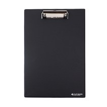 플러스샵 클립보드 A4 세로형 블랙 PVC 고주파 와이어 레버 2종, 와이어장식 1개