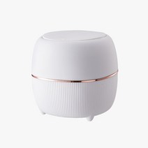 인테리어 예쁜 화장대 사무실 데스크 원터치 미니 휴지통, 모색주황색
