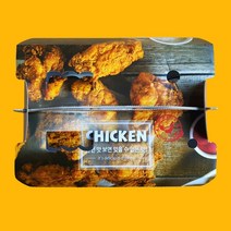 모두닭집 FC-2 손잡이형 두마리 합지 치킨박스 100매 통닭 포장용기 배달 상자