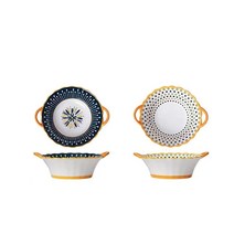 BLOWFISH FUGU 북유럽 스타일 양손 스프볼 라면그릇 도자기 스프그릇 1P/2P, 2P, C+D