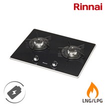 린나이 빌트인 2구 가스레인지 RBR-P2501D 건전지 교체형, LNG, RBR-P2501D(건전지형)