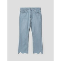 에잇세컨즈 스카이 블루 밑단 변형 데님 팬츠_부츠컷 322321LP8Q
