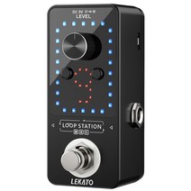 루프스테이션 lekato looper 기타 페달 루프 효과 페달 리버브 기타 부품 트루, 40분 루퍼