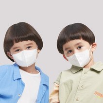 웰커버 아이봄 10매입 어린이마스크 KF94 KF80 5컬러 소형 초소형 새부리형 국산자재 국내생산 50매이상무료배송, 키즈 도깨비 화이트(10매입)(공산품)