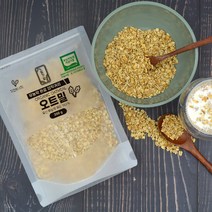 친환경 무농약 원료 오트밀 압착 납작 귀리 쉐이크 다이어트 먹는법 350g, 1개