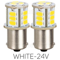 2x382 P21w 1156 Led 리버스 화이트 Ba15s 사이드 레드 브레이크 테일 24V 전구 149 R5W 트럭 HGV 캠핑카, 02 White 24V