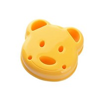 가정용제빵기 이국주제빵기 홈베이킹 주방 아침 식사 곰 샌드위치 금형 빵 비스킷 점자 케이크 도구 DIY, 01 orange 1pc