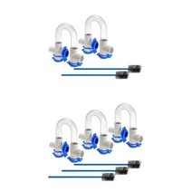 HVAC 시스템용 PVC 투명 U 트랩 에어컨 16 인치 청소 브러시 포함 HOT-3 4 표준 응축수, 01 As Shown 3Pack