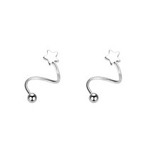 은은 미니멀리스트 트위스트 랩 크롤러 귀걸이 등반 상업 커프 이어링 여성 연골 랩 귀이 hypoallergenic earrings