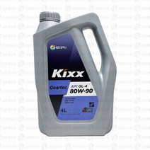 킥스 KIXX Geartec GL-4 80W-90 4L 수동미션오일, kixx Geartec GL-4 4L