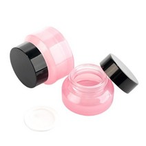 캔들용기 유리 다양한 색상의 빈 화장품 용기 15-50g 리필형 페이스 크림 항아리 휴대용 여행 캔들 10 개, [03] 50g, [04] Pink