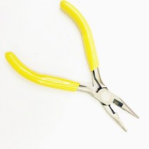 공예 펜치미니 보석 DIY 만들기 및 유지 보수 바늘 코 펜치 공구 시리즈 오프너 눈금자 절단 벤딩 구리 와, 04 yellow