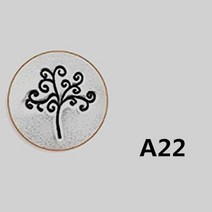 저스트업 가죽공예 공구 로고 금속 스탬핑 도구 DIY 공예 펀치 보석 가죽 나무 구리 스탬퍼 펀칭 6mm 크기 조각, [18] A18