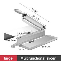 육절기 고기절단기 자동 독일 냉동 소형 업소용 고기 슬라이스 기계 스테인레스 스틸 가정용 수동 두께, 03 하늘색