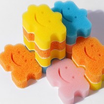 붙이는 주방 수세미 3P세트, 07 3P-파인팝(노랑/파랑/분홍)