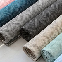 아주르 헤링본 사이잘룩 사계절 러그 카페트 50x150