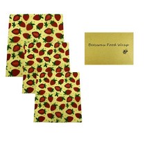 밀랍 랩 주방 교체 유기농 천연 꿀벌 왁스 재사용 가능한 혼합 패턴 식품 3 팩, 01 3pcs a pack