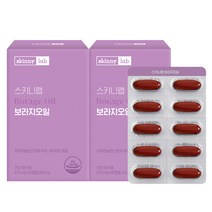 스키니랩 여성건강 보라지오일 60캡슐(1개월분) 감마리놀렌산 240mg함유 콜레스테롤개선, 2박스